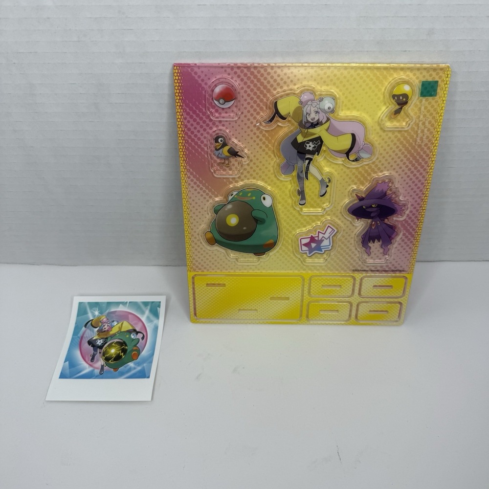 Iono's Bellibolt ex Premium Collection Acrylic Standees, Backdrop and Sticker